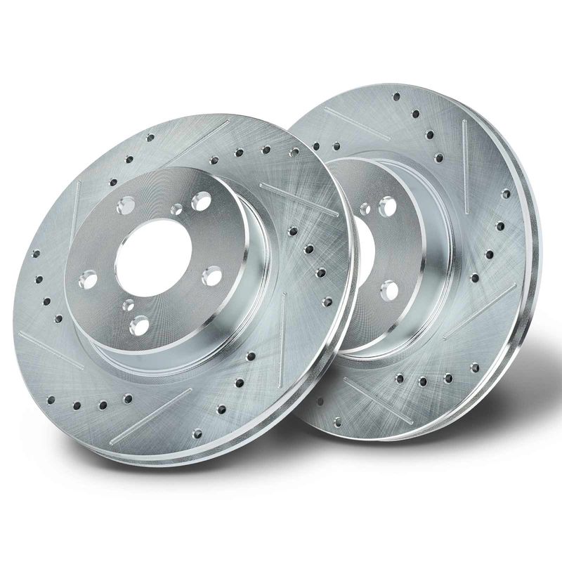 Front Drilled Brake Rotors for Subaru Impreza 1994-2001 Legacy 90-01