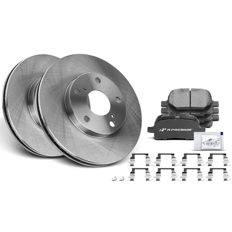 Front Disc Brake Rotors & Ceramic Brake Pads for Lexus ES300 1997-2001 Toyota