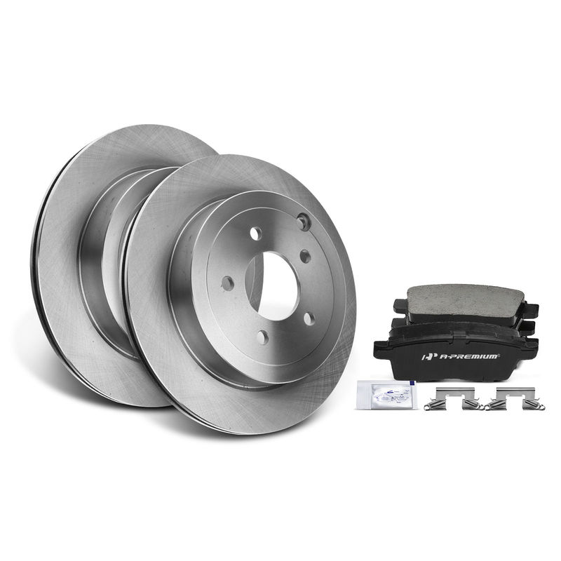 Rear Disc Brake Rotors & Ceramic Brake Pads for Ford Edge Lincoln MKX 3.5L