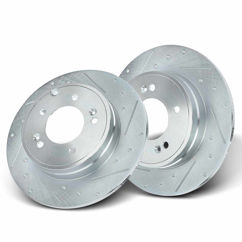 Rear Drilled Brake Rotors for Hyundai Sonata 2005-2018 Azera Tucson Kia Optima