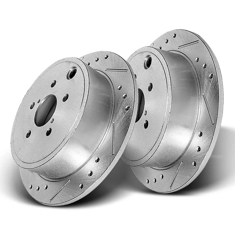 Rear Drilled Brake Rotors for Honda Odyssey 2002-2004 V6 3.5L
