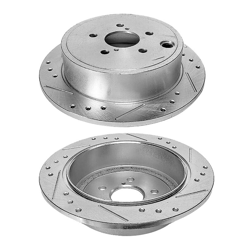 Rear Drilled Brake Rotors for Honda Odyssey 2002-2004 V6 3.5L