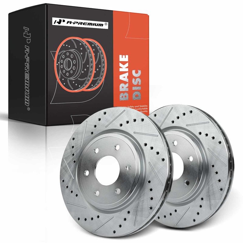 Front Drilled Brake Rotors for Nissan Frontier Pathfinder Xterra Suzuki Equator