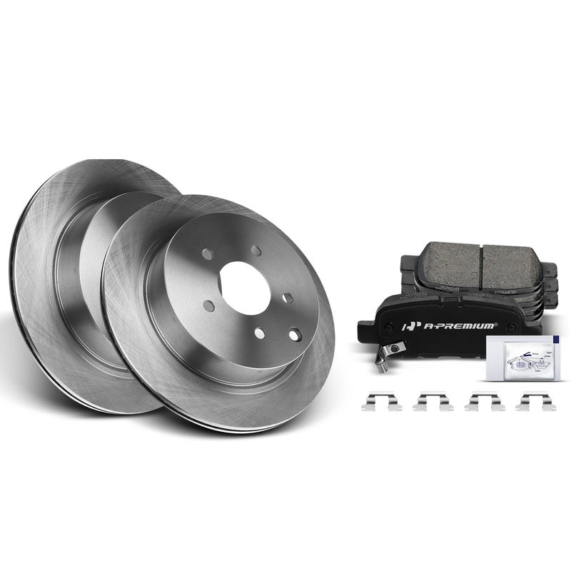 Rear Disc Brake Rotors & Ceramic Brake Pads for Nissan Murano INFINITI FX35