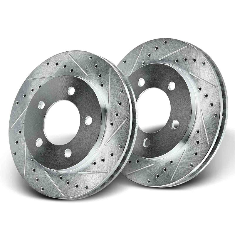 Front Drilled Brake Rotors for Ford Expedition 1997-2002 Lincoln Navigator 4WD