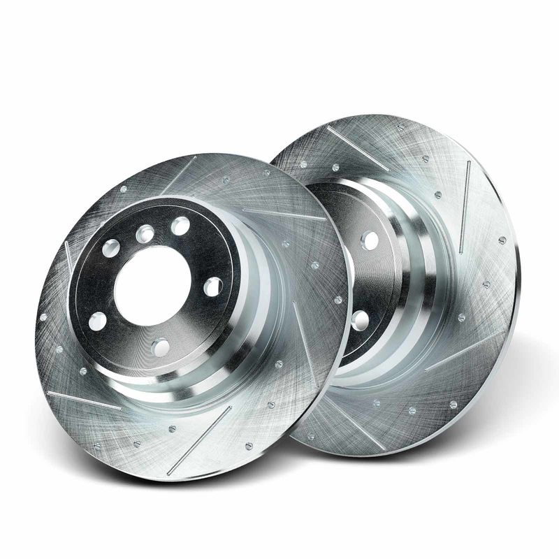 Rear Drilled Brake Rotors for BMW X5 2000-2006 L6 3.0L V8 4.4L