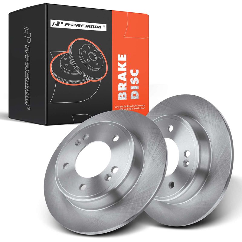 Rear Disc Brake Rotors for Hyundai Elantra GT 11-20 Kia Forte Soul 14-22 261.9MM