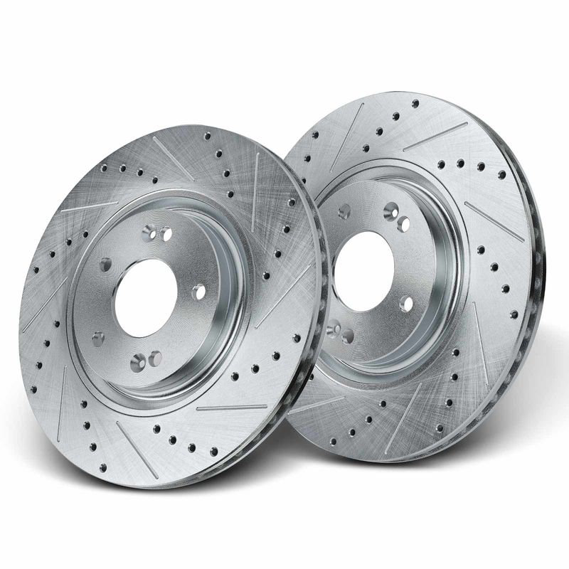 Front Drilled Brake Rotors for Hyundai Sonata Azera Nexo Kia Optima Sportage