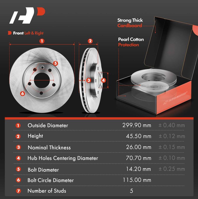 Front & Rear Disc Brake Rotors & Ceramic Brake Pads for Chevrolet Cruze Buick