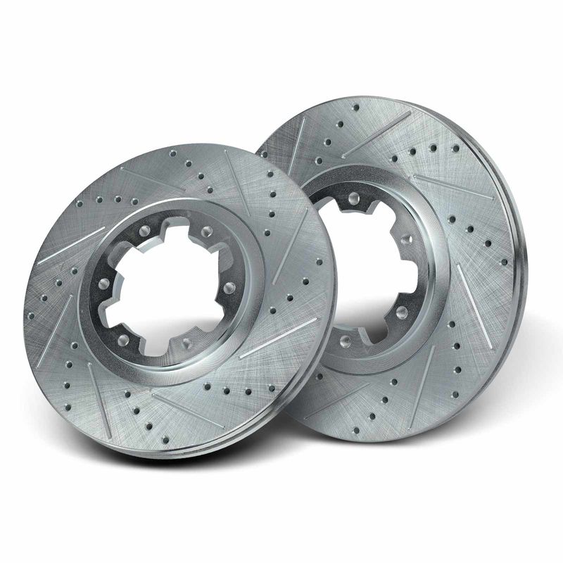 Front Drilled Brake Rotors for INFINITI QX4 98-03 Nissan Pathfinder 98-04