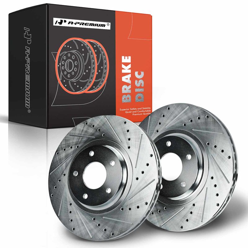 Front Drilled Brake Rotors for Nissan Murano Altima INFINITI FX35 FX45 319mm