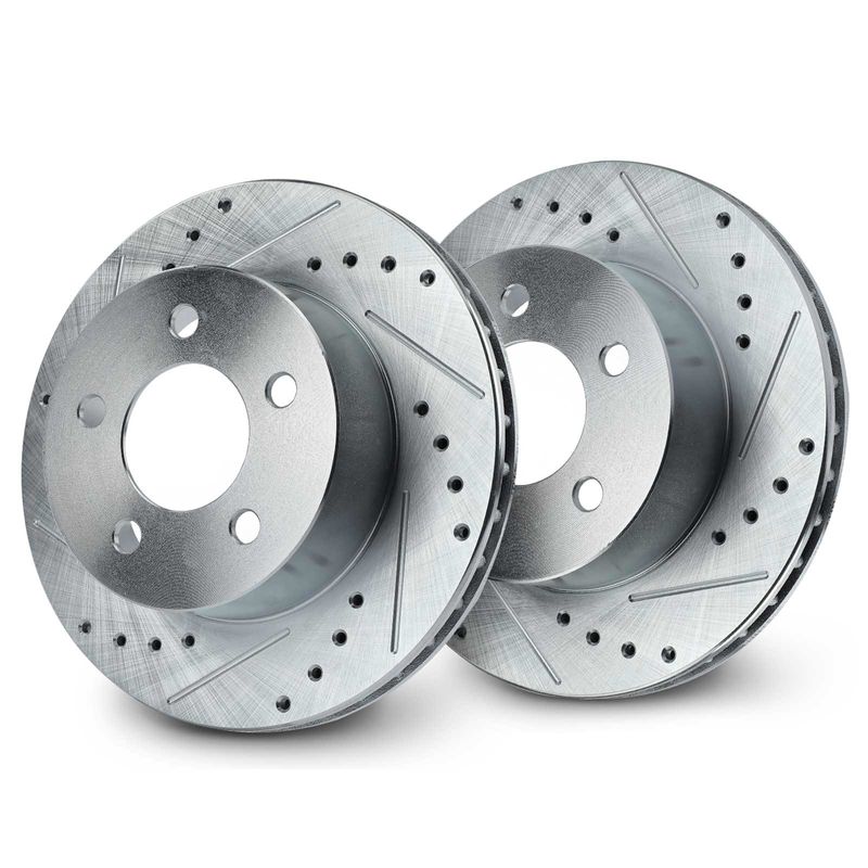 Front Drilled Brake Rotors for Jeep Cherokee 1990-1999 Wrangler Comanche 280mm