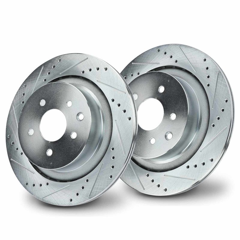 Rear Drilled Brake Rotors for INFINITI G37 2008-2013 G35 2007-2008 Q60 2014-2015