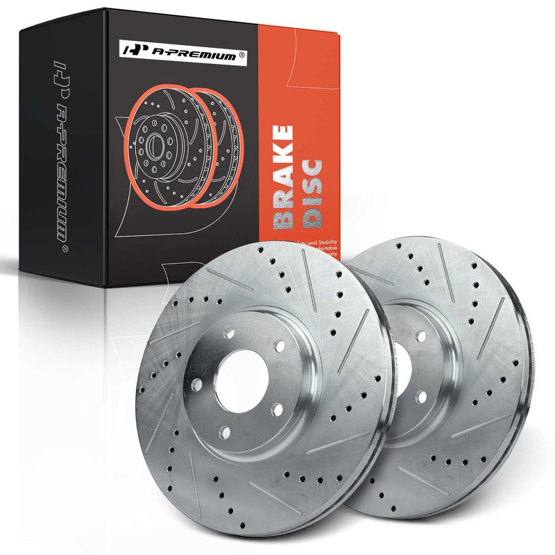 Front Drilled Brake Rotors for Infiniti EX35 G35 M35h Nissan Altima Murano