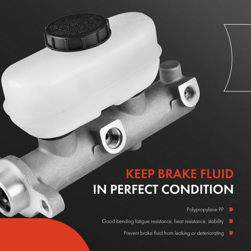 Brake Master Cylinder with Reservoir & Sensor for Ford F-150 F-250 1987-1993