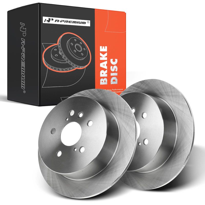 Rear Disc Brake Rotors for Toyota Venza 2009-2016 L4 2.7L V6 3.5L 11.73in 298mm