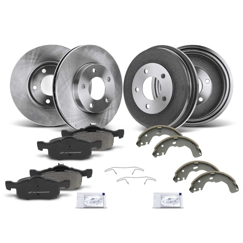 Front & Rear Brake Rotors & Brake Pads & Brake Drums & Brake Shoes for Ford Escape