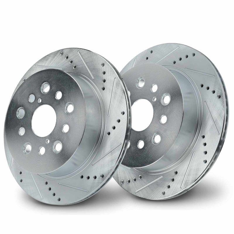 Rear Drilled Brake Rotors for Lexus LS430 2001-2006 Base 4.3L
