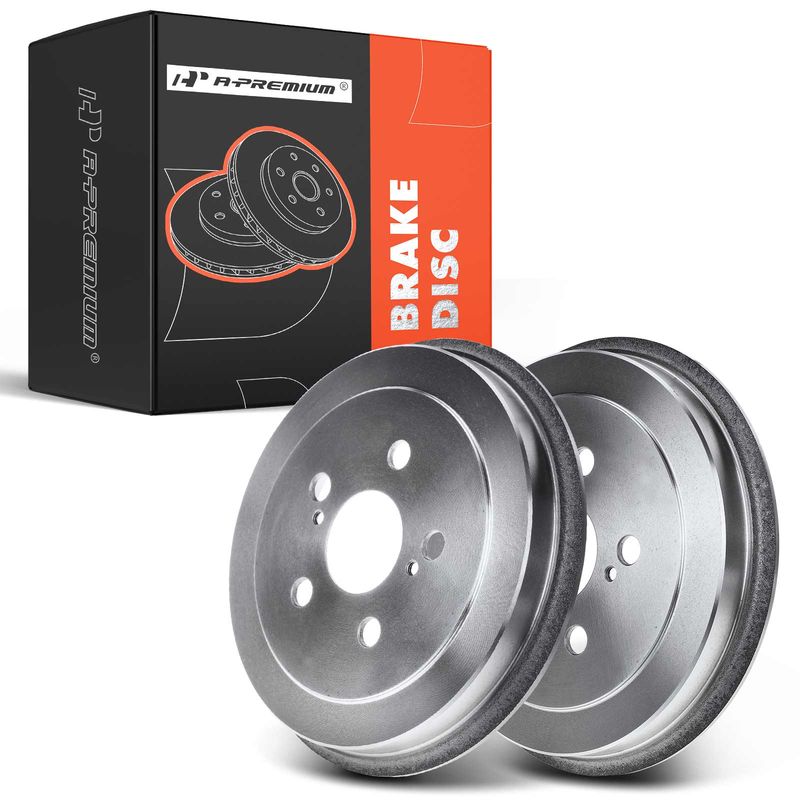 2x Rear Brake Drum for Toyota Corolla 2002-2008 Prius 2004-2008 Celica 2000-2005