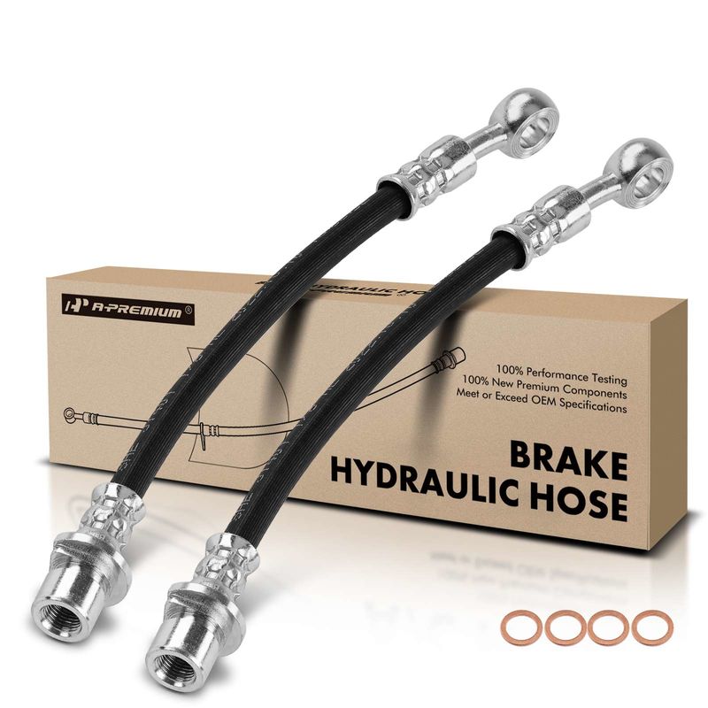 2Pcs Rear Outer Brake Hydraulic Hose for Honda Accord 1994-1997 Acura CL