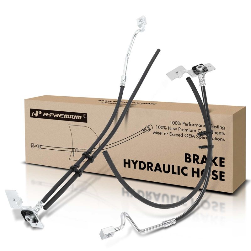 2Pcs Front Brake Hydraulic Hose for Ford Excursion F-250 F-350 Super Duty 4WD