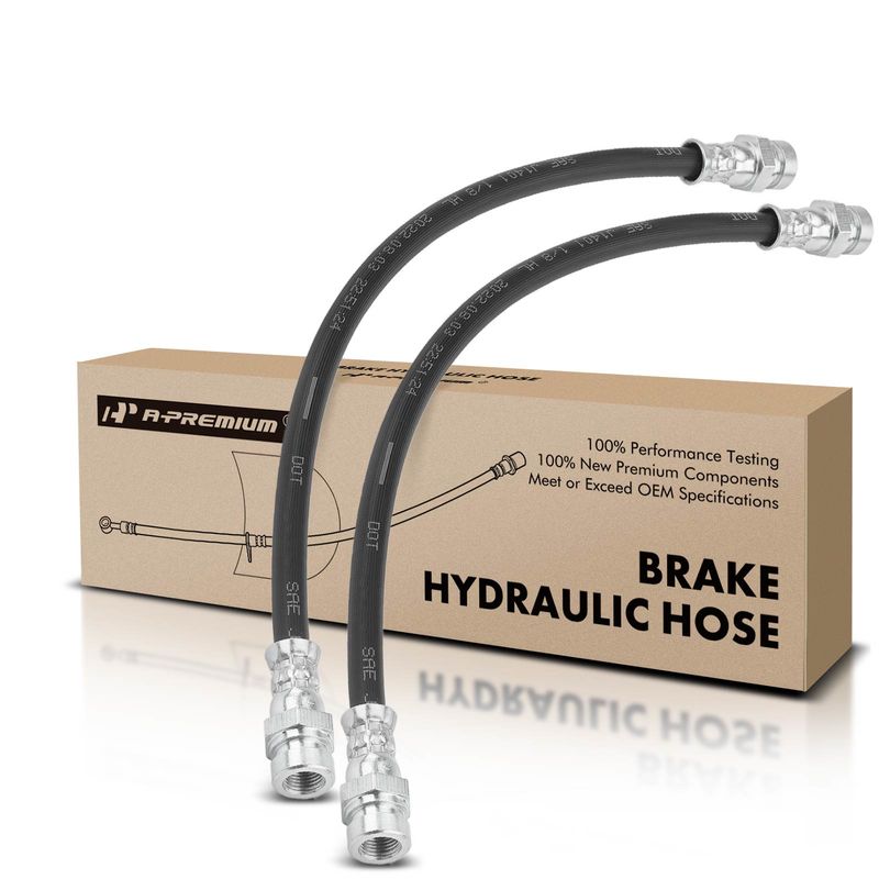 2Pcs Rear Brake Hydraulic Hose for Dodge Power Ram 50 Mitsubishi Mighty Max