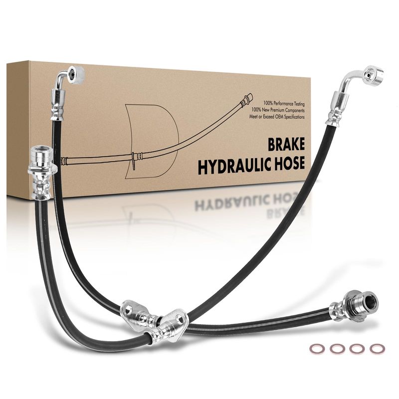 2Pcs Front Brake Hydraulic Hose for Honda Accord 2018-2021 1.5L 2.0L