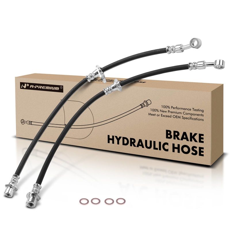 2Pcs Front Brake Hydraulic Hose for Acura TL TSX 2004-2008 Honda Accord 2003-2007