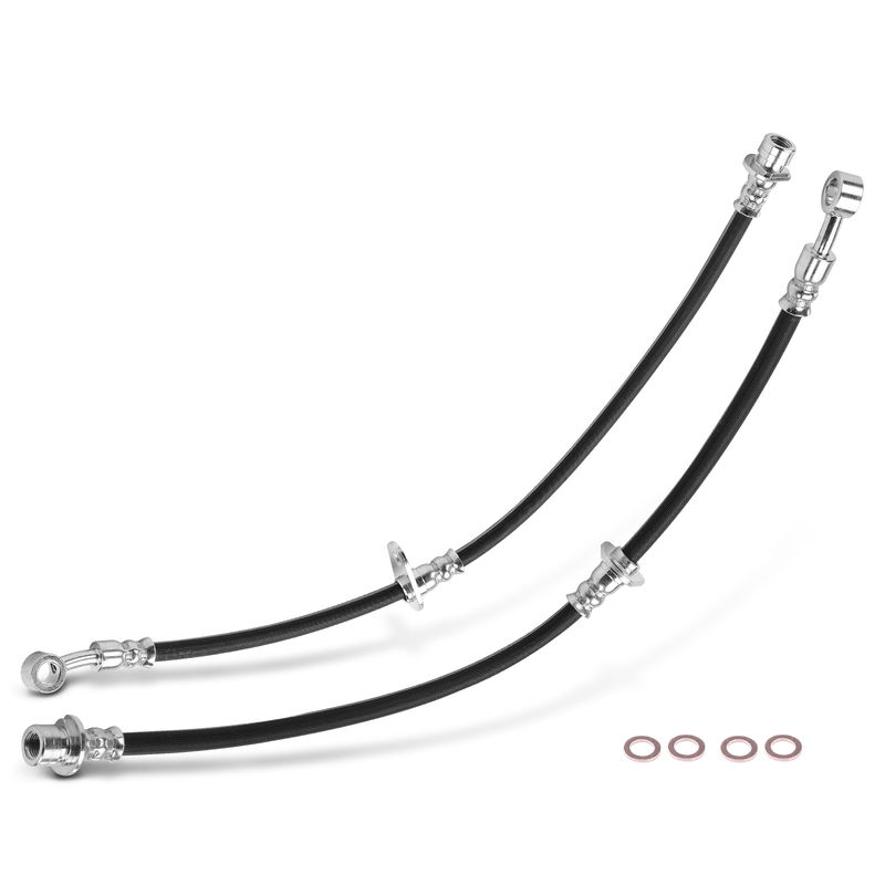 2Pcs Front Brake Hydraulic Hose for Acura TL TSX 2004-2008 Honda Accord 2003-2007