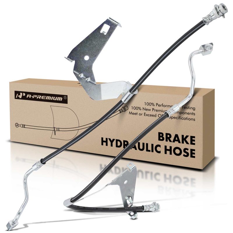 2Pcs Front Brake Hydraulic Hose for Ford F-250 F-350 Super Duty 4WD