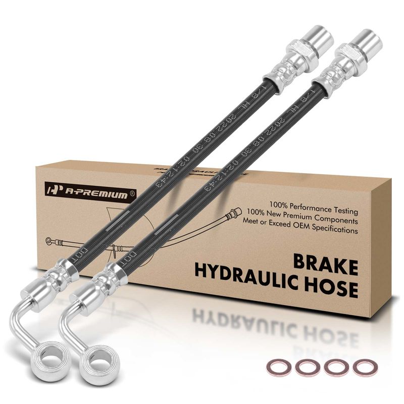 2Pcs Rear Outer Brake Hydraulic Hose for Subaru Outback 2000-2004 Baja Legacy