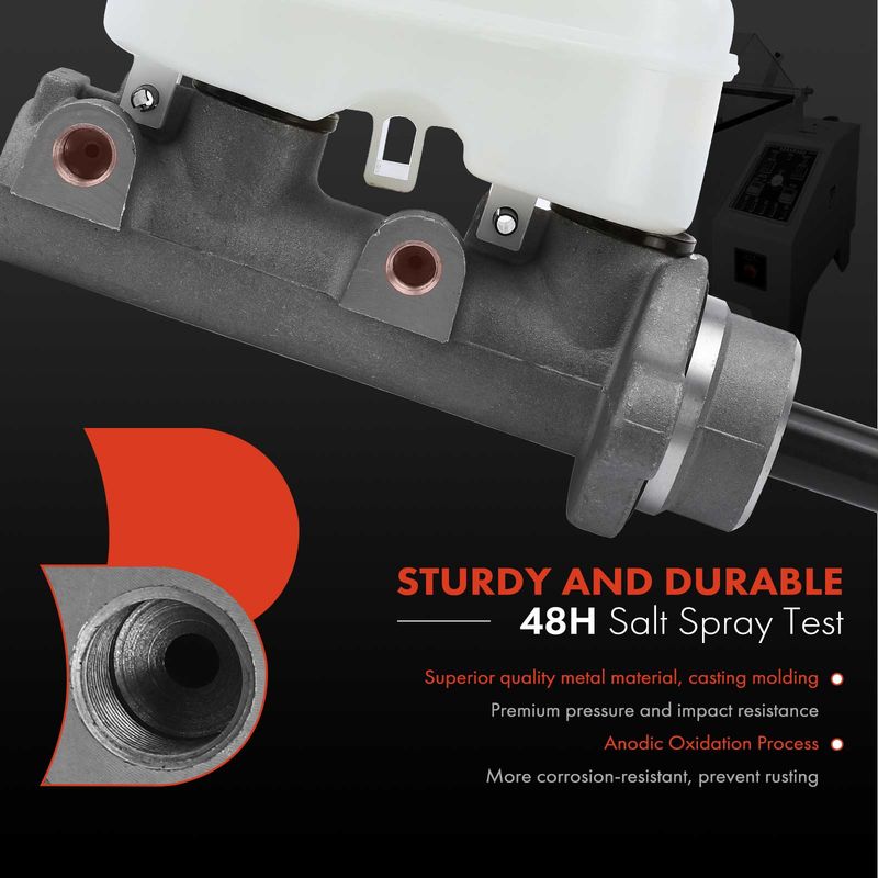 Brake Master Cylinder with Reservoir for Jeep Wrangler 1995 L6 4.0L 1 In.
