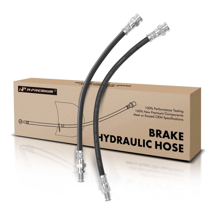 2x Rear Brake Hydraulic Hose for Smart EQ fortwo 2019 Fortwo 2008-2018