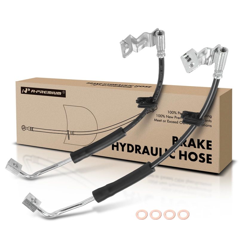 2Pcs Front Brake Hydraulic Hose for Ford Expedition F-150 Lincoln Navigator