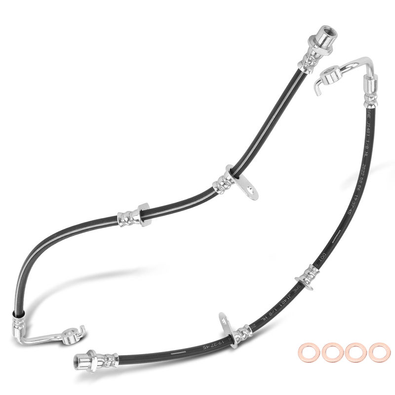 2Pcs Front Brake Hydraulic Hose for Toyota Tacoma 1995-2004 2.4 L 2.7L 3.4L