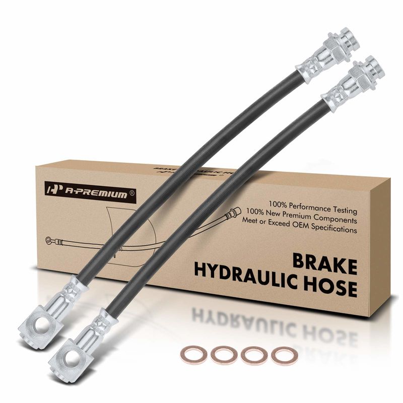 2Pcs Rear Brake Hydraulic Hose for Chevrolet Impala 2000-2010 Buick Regal Pontiac