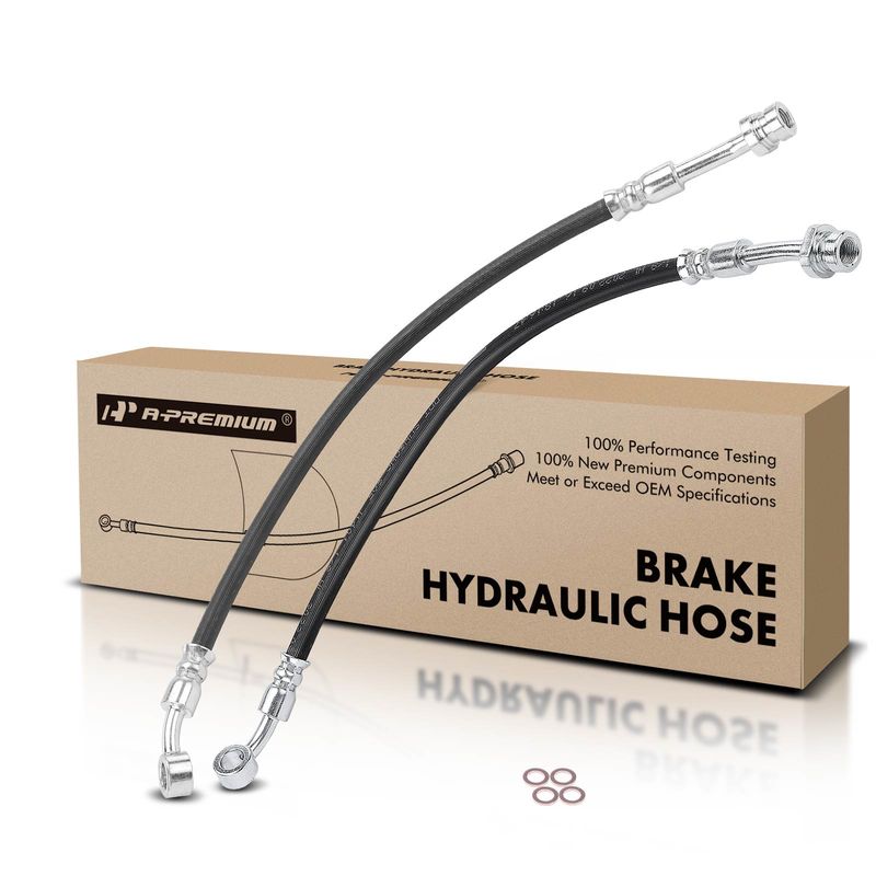 2Pcs Front Brake Hydraulic Hose for Hyundai Santa Fe 2010-2012 Kia Sorento