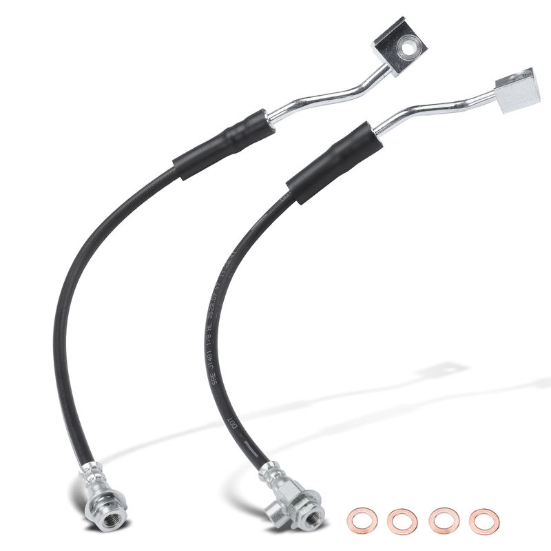 2Pcs Front Brake Hydraulic Hose for Ford F-150 1990-1996 Bronco 1990-1992