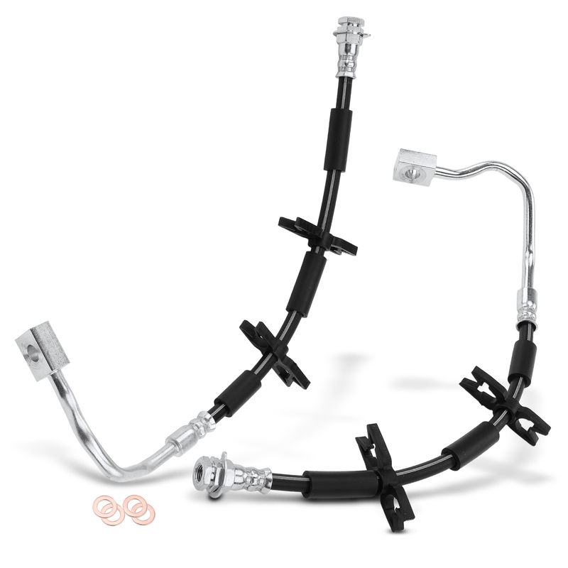 2Pcs Front Brake Hydraulic Hose for Ford F-150 2004-2005 Lobo 2005