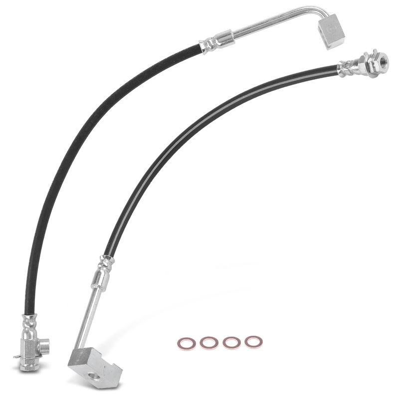 2Pcs Front Brake Hydraulic Hose for Ford F-250 F-350 1990-1994