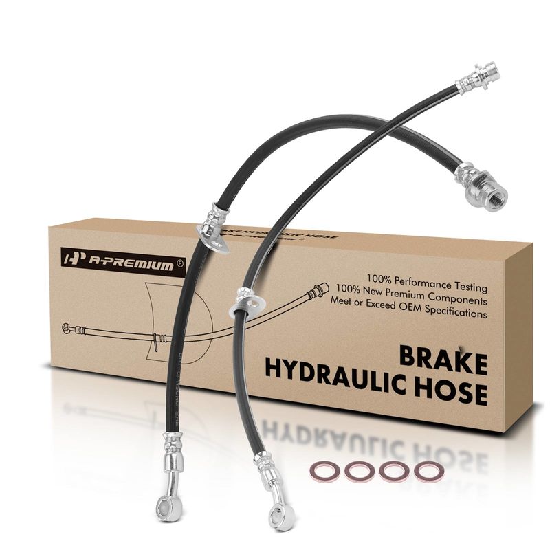 2Pcs Front Brake Hydraulic Hose for Honda Accord 2008-2012 Acura TSX 2009-2014