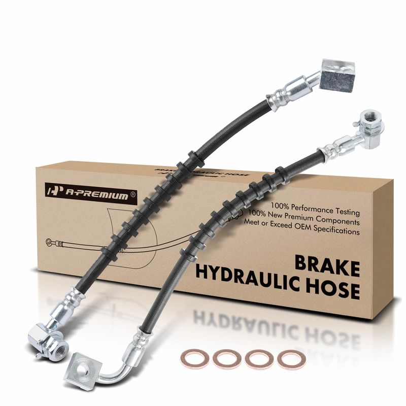 2Pcs Front Brake Hydraulic Hose for Ford Explorer Ranger Mazda Mercury