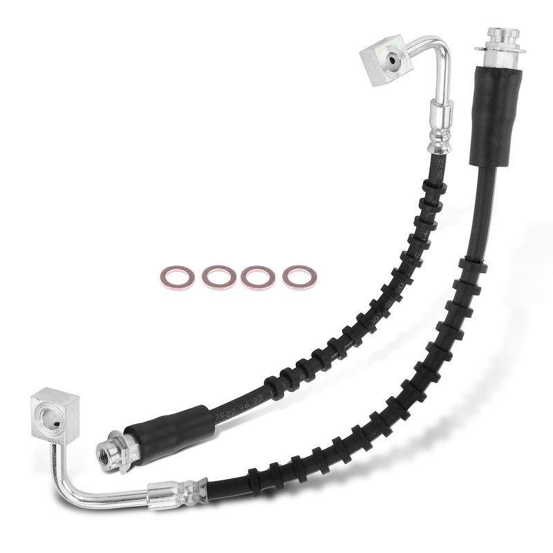 2Pcs Front Brake Hydraulic Hose for Chrysler Town & Country 08-12 Dodge Ram VW
