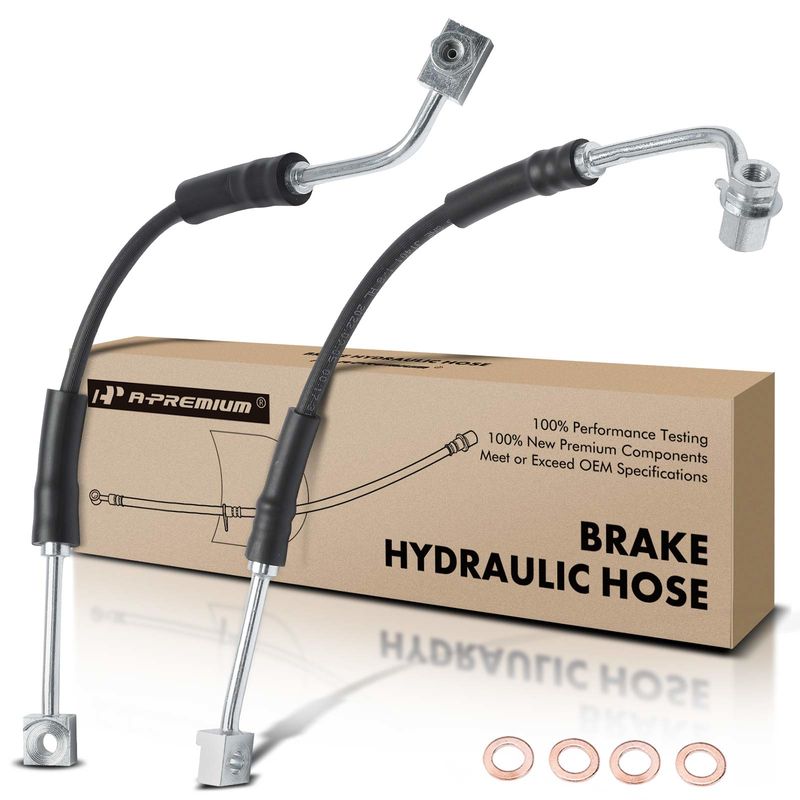 2Pcs Front Brake Hydraulic Hose for Ford Ranger 1989-1994 Mazda B2300