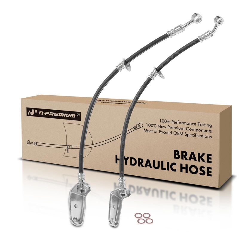 2Pcs Rear Brake Hydraulic Hose for Acura CSX 2006-2007 Honda Civic 2006-2011