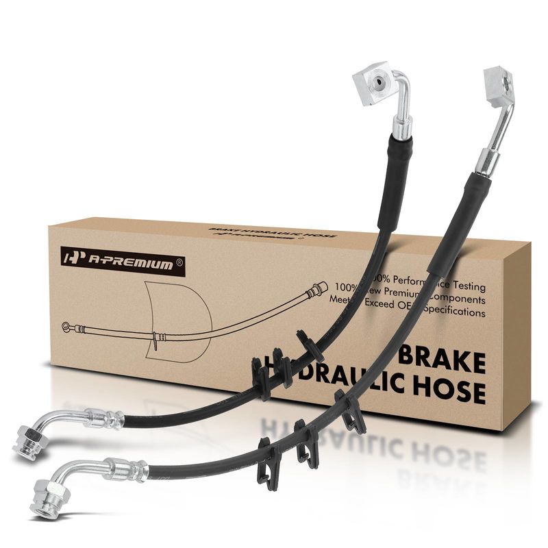 2Pcs Front Brake Hydraulic Hose for Ford E-350 E-450 Super Duty E-250