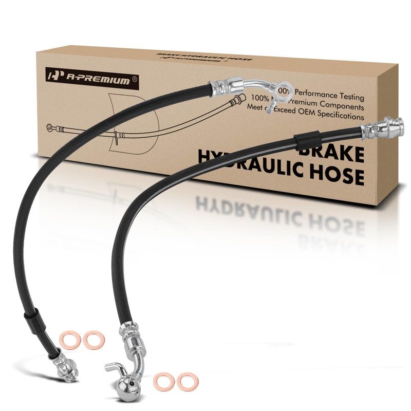 2Pcs Rear Brake Hydraulic Hose for Ford Edge 2011-2014 Lincoln MKX 2011-2015