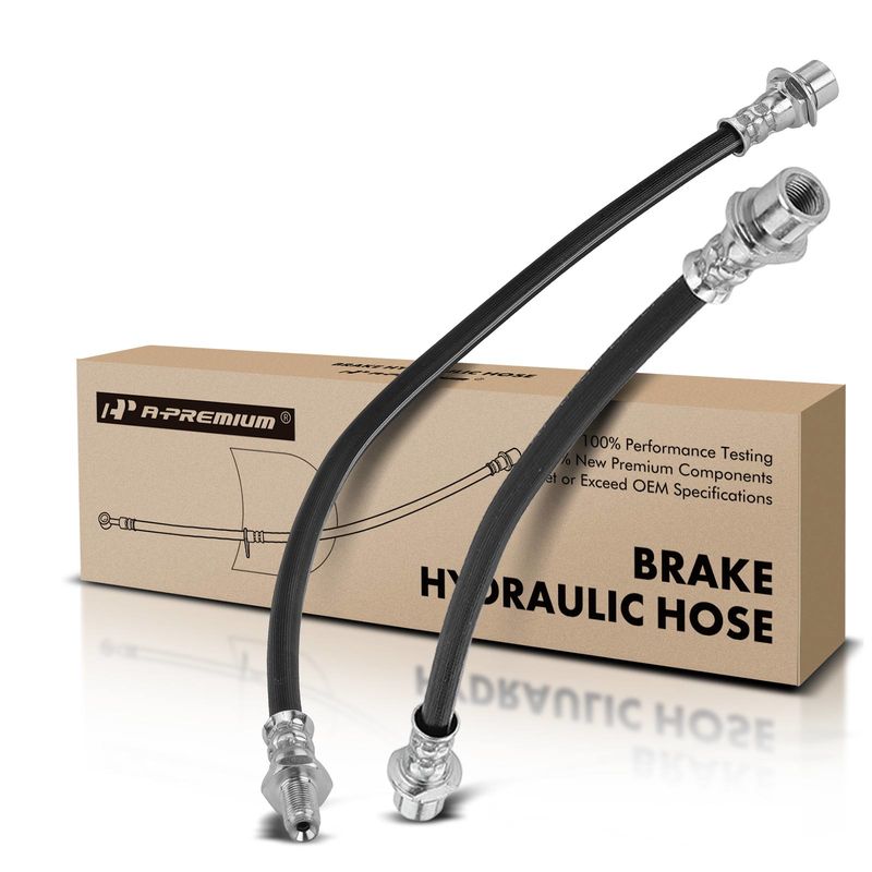 2Pcs Front Inner Brake Hydraulic Hose for Lexus LX450 96-97 Toyota Land Cruiser