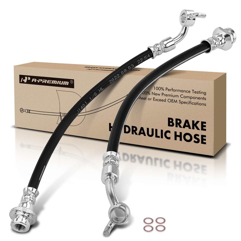2Pcs Rear Brake Hydraulic Hose for Nissan Altima 2002-2006 Maxima 2004-2008