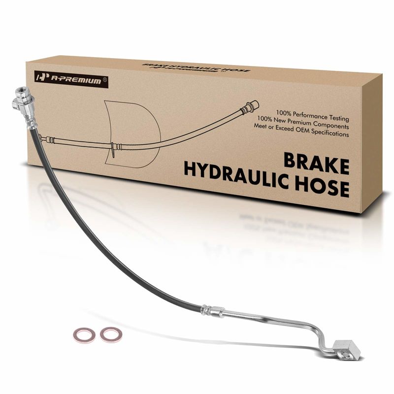 Front Driver Brake Hydraulic Hose for Ford F-250 Super Duty 1999-2001 F-350 4WD